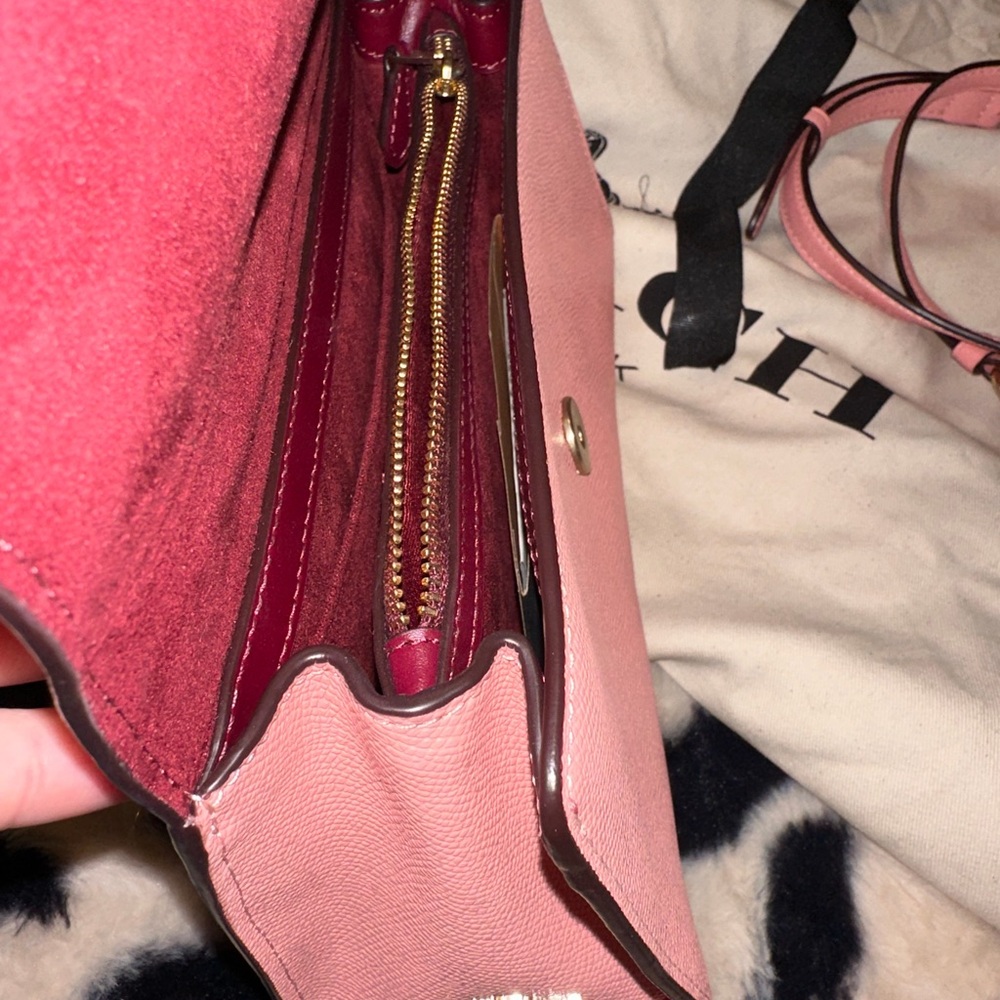 Coach Pink Cherry Embellished Clutch - Picture 4 of 5